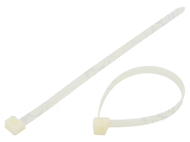 Kabelbinder; L: 200mm; W: 7,6mm; polyamide; 550N; natuurlijk Kabelbinder; L: 200mm; W: 7,6mm; polyamide; 550N; natuurlijk